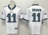 Men's Philadelphia Eagles #11 A.J. Brown White 2024 New Vapor Untouchable Limited Football Stitched Jersey Cheap Wholesale