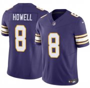 Men's Minnesota Vikings #8 Sam Howell Purple 2023 F.U.S.E. Throwback Vapor Untouchable Limited Football Stitched Jersey Cheap Wholesale