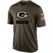 Wholesale Cheap Men's Green Bay Packers Salute To Service Nike Dri-FIT T-Shirt