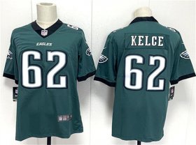 Men\'s Philadelphia Eagles #62 Jason Kelce Green 2024 New Vapor Untouchable Limited Football Stitched Jersey Cheap Wholesale