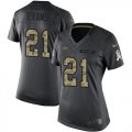 Wholesale Cheap Nike Buccaneers #21 Justin Evans Black Women's Stitched NFL Limited 2016 Salute to Service Jersey