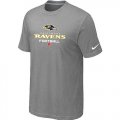 Wholesale Cheap Nike Baltimore Ravens Critical Victory NFL T-Shirt Light Grey