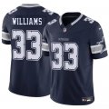 Men's Dallas Cowboys #33 Javonte Williams Navy 2025 F.U.S.E. Vapor Untouchable Limited Football Stitched Jersey Cheap