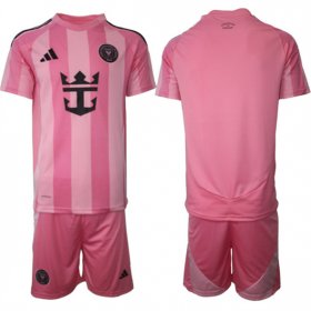 Cheap Men\'s Inter Miami CF Blank 25-26 Pink Home Soccer Jersey Suit