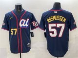 Men's American League #57 Drew Rasmussen Navy 2025 All-Star Edition Limited Stitched Baseball Jersey Cheap Wholesale