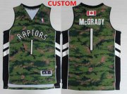 Men's Toronto Raptors Custom Revolution 30 Swingman Camo Jersey Cheap