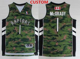 Men\'s Toronto Raptors Custom Revolution 30 Swingman Camo Jersey Cheap