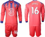 Wholesale Cheap Men 2021 Chelsea away Long sleeve 16 soccer jerseys