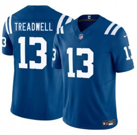 Men\'s Indianapolis Colts #13 Laquon Treadwell Blue 2025 F.U.S.E. Vapor Limited Football Stitched Jersey Cheap