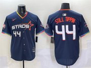 Cheap Men's Houston Astros #44 Still Tippin Navy 2025 City Connect With Texas Patch Limited Stitched Baseball Jersey