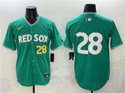 Men's Boston Red Sox #28 Kristian Campbell Green 2025 City Connect Limited Stitched Baseball Jersey Cheap