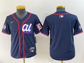 Cheap Youth American League Detroit Tigers Blank Navy 2025 All-Star Edition Limited Stitched Baseball Jersey