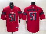 Cheap Men's Houston Texans #51 Will Anderson Jr. Red Vapor Untouchable Football Stitched Jersey
