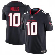 Men's Houston Texans #10 Davis Mills Navy 2025 F.U.S.E. Vapor Limited Football Stitched Jersey Cheap Wholesale