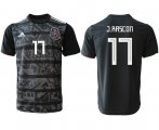 Wholesale Cheap Mexico #17 J.Rascon Black Soccer Country Jersey