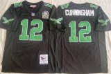 Cheap Men's Philadelphia Eagles #12 Randall Cunningham Black Throwback Stitched Football Jersey