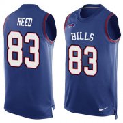 Wholesale Cheap Nike Bills #83 Andre Reed Royal Blue Team Color Men's Stitched NFL Limited Tank Top Jersey
