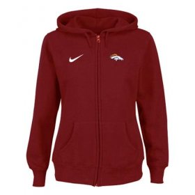 Wholesale Cheap Nike Denver Broncos Ladies Tailgater Full Zip Hoodie Red