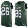 Wholesale Cheap Nike Jets #26 Le'Veon Bell Green Team Color Men's Stitched NFL Limited Tank Top Jersey