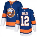 Wholesale Cheap Adidas Islanders #12 Josh Bailey Royal Blue Home Authentic Stitched NHL Jersey