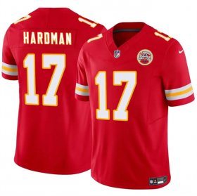 Cheap Men\'s Kansas City Chiefs #17 Mecole Hardman Red 2024 F.U.S.E. Vapor Untouchable Limited Stitched Football Jersey
