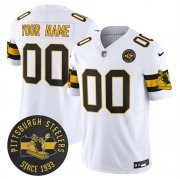 Men's Pittsburgh Steelers Throwback 1933 Patch whiteVapor Limited All Stitched Jerseys Cheap Wholesale