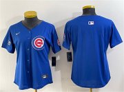 Youth Chicago Cubs Blank Royal 'Ryne Sandberg Tribute' Vapor Limited V2 Stitched Baseball Jersey Cheap Wholesale