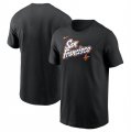 Cheap Men's San Francisco Giants Black 2025 City Connect Wordmark T-Shirt