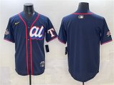 Men's American League Texas Rangers Blank Navy 2025 All-Star Edition Limited Stitched Baseball Jersey Cheap Wholesale