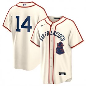 Cheap Men\'s San Francisco Giants #14 Patrick Bailey Cream 2024 Rickwood Classic Stitched Baseball Jersey