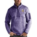 Wholesale Cheap Calgary Flames Antigua Fortune Quarter-Zip Pullover Jacket Charcoal