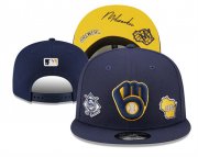 Cheap Milwaukee Brewers 2025 Stitched Snapback Hats 0017