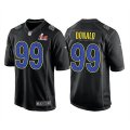 Wholesale Cheap Men's Los Angeles Rams #99 Aaron Donald 2022 Black Super Bowl LVI Game Stitched Jersey