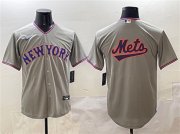 Cheap Men's New York Mets Blank Gray 2025 Limited Stitched Baseball Jersey