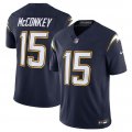 Cheap Men's Los Angeles Chargers #15 Ladd McConkey Navy 2025 F.U.S.E. Alternate Vapor Limited Football Stitched Jersey