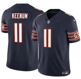 Men\'s Chicago Bears #11 Case Keenum Navy 2025 F.U.S.E. Vapor Untouchable Limited Football Stitched Jersey Cheap Wholesale
