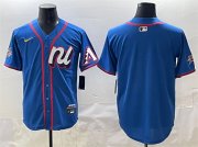 Cheap Men's National League Arizona Diamondbacks Blank Blue 2025 All-Star Edition Limited Stitched Baseball Jersey