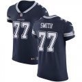Wholesale Cheap Nike Cowboys #77 Tyron Smith Navy Blue Team Color Men's Stitched NFL Vapor Untouchable Elite Jersey