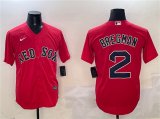 Men's Boston Red Sox #2 Xander Bogaerts Red Cool Base Stitched Baseball Jersey Cheap