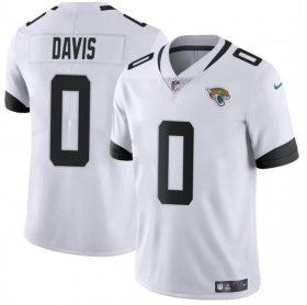 Cheap Men\'s Jacksonville Jaguars #0 Gabe Davis White Vapor Untouchable Limited Football Stitched Jersey