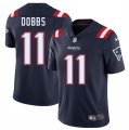 Men's New England Patriots #11 Joshua Dobbs Navy 2025 Vapor Limited Football Stitched Jersey Cheap