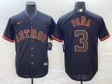 Cheap Men's Houston Astros #3 Jeremy Pena Lights Out Black Fashion Stitched MLB Cool Base Nike Jersey