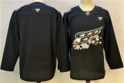 Cheap Men's Washington Capitals Blank Black Cherry Blossom Stitched Hockey Jersey