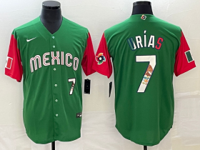 Wholesale Cheap Men\'s Mexico Baseball #7 Julio Ur