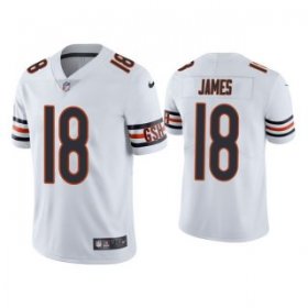 Wholesale Cheap Men\'s White Chicago Bears #18 Jesse James Vapor untouchable Limited Stitched Jersey