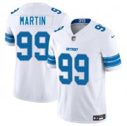 Cheap Men's Detroit Lions #99 Brodric Martin White 2025 F.U.S.E. Vapor Limited Football Stitched Jersey