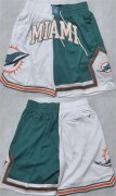 Men's Maimi Dolphins Aqua White Shorts (Run Small) Cheap Wholesale