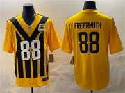 Men's Pittsburgh Steelers #88 Pat Freiermuth Gold 1933 Throwback Alternate Football Stitched Game Jersey Cheap Wholesale