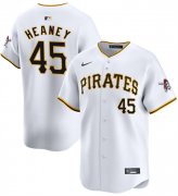 Cheap Men's Pittsburgh Pirates #45 Andrew Heaney White 2025 Home Limited Stitched Baseball Jersey