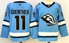 Men\'s Utah Mammoth #11 Dylan Guenther Blue 2025 Stitched Jersey